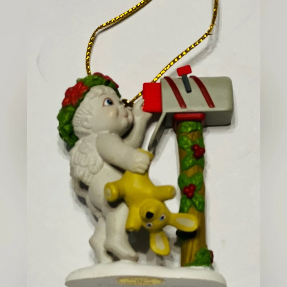 Vintage Dreamsicles Cherub Christmas Ornaments Lot Of 9